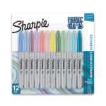 Sharpie Mystic Gems Permanent Markers - Fine Marker Point - Multi - 12 / Pack