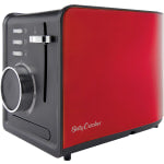 Betty Crocker BR-603 2-Slice Multi-Function Toaster, 8-5/16inH x 7-7/8inW x 12-1/16inD, Red