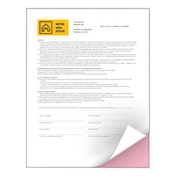 Xerox Revolution Premium Digital Carbonless Paper, 2500 Sets Total, 2-Part Straight/Reverse, Letter Size (8 1/2in x 11in)/Pink, Straight/Reverse Collation, 250 Sets Per Ream, Case Of 10 Reams