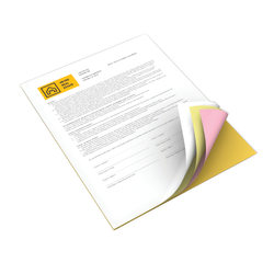 Xerox Revolution Premium Digital Carbonless Paper, 1250 Sets Total, 4-Part Straight, Letter Size (8 1/2in x 11in)/Canary/Pink/Goldenrod, 125 Sets Per Ream, Case Of 10 Reams