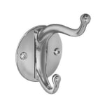 Bradley Corporation Chrome Plated Coat Hook, Silver