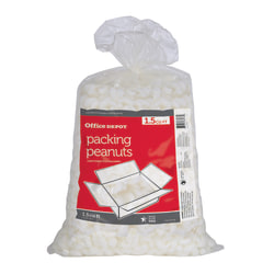 Office Depot Brand Loose-Fill Packing Peanuts, 1.5 Cu Ft