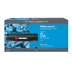 Office Depot Brand Remanufactured Black Toner Cartridge Replacement For HP 15A