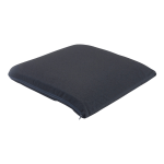 Master Memory-Foam Seat Cushion, 17inH x 17 1/2inW x 2 3/4inD, Black