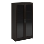 Ameriwood Home Quinton Point 53inH 4-Shelf Bookcase With Glass Doors, Espresso