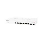 Fortinet FortiSwitch FS-108E Ethernet Switch - 8 Ports - Manageable - Gigabit Ethernet - 1000Base-X, 10/100/1000Base-T - 2 Layer Supported - Modular - 2 SFP Slots - Power Supply, PoE - 6.26 W Power Consumption - Optical Fiber, Twisted Pair