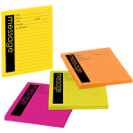 Post-it Super Sticky Notes, 4 in x 5 in, 4 Pads, 50 Sheets/Pad, 2x the Sticking Power, Lined