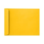 LUX Open-End 9in x 12in Envelopes, Peel & Press Closure, Sunflower Yellow, Pack Of 1,000