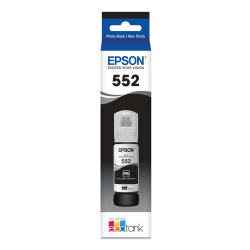 Epson 552 Claria ET Premium High-Yield Photo Black Ink Bottle, T552120-S