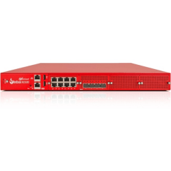 WatchGuard Firebox M5600 and 1-yr Standard Support - 8 Port - 10GBase-X 10 Gigabit Ethernet; 1000Base-T - RSA; AES (256-bit); DES; SHA-2; AES (192-bit); AES (128-bit); 3DES - 8 x RJ-45 - 6 - SFP+ - 4 x SFP+ - Rack-mountable