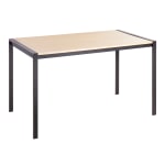 LumiSource Fuji Dinette Table, 29-3/4inH x 50-1/4inW x 27-3/4inD, Natural/Black