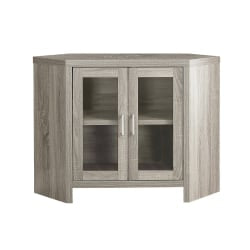 Monarch Specialties Madelyn TV Stand, 30inH x 42inW x 15-1/2inD, Dark Taupe