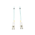 Eaton Tripp Lite Series 10Gb Duplex Multimode 50/125 OM3 LSZH Fiber Patch Cable, (LC/LC) - Aqua, 30M (100 ft.) - Patch cable - LC multi-mode (M) to LC multi-mode (M) - 30 m - fiber optic - duplex - 50 / 125 micron - OM3 - halogen-free - aqua