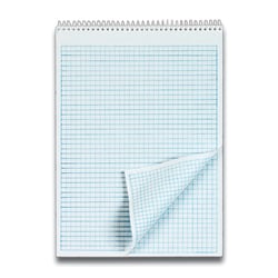 TOPS Docket Wirebound Quadrille Pad, 8 1/2in x 11in, 35 Sheets, White