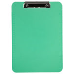 JAM Paper Plastic Clipboards with Low Profile Metal Clip, 9in x 13in, Green