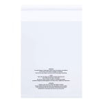 Partners Brand 1.5 Mil Resealable Suffocation Warning Poly Bags, 6in x 6in, Clear, Case Of 1000