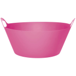 Amscan Summer Round Party Tub, 10in x 20in, Bright Pink