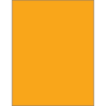 Tape Logic Permanent Labels, LL185OR, Rectangle, 8 1/2in x 11in, Fluorescent Orange, Case Of 100