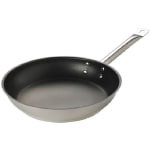 Hoffman Browne Steel Non-Stick Frying Pans, 11in, Silver/Black, Pack Of 6 Pans