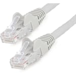 StarTech.com 15ft (4.6m) CAT6 Ethernet Cable, LSZH (Low Smoke Zero Halogen) 10 GbE Snagless 100W PoE UTP RJ45 Gray Network Patch Cord, ETL - 15ft/4.6m Gray LSZH CAT6 Ethernet Cable