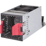 HPE 5930-4Slot Front (Port Side) to Back (Power Side) Airflow Fan Tray - 2 Fan - Front to Back Air Discharge Pattern - Black, Silver