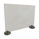 Ghent Desktop Protection Screen, Freestanding, 24in x 29in, Frosted