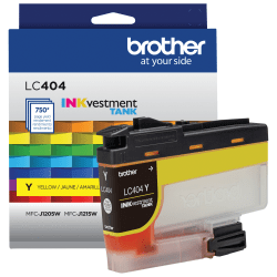 Brother LC404 INKvestment Tank Yellow Ink Tank, LC404Y