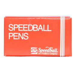 Speedball A-Style Lettering And Drawing Square Pen Nibs, A-3, Box Of 12 Nibs