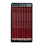 Cretacolor Drawing Pencils, 8B - 6H, 12-Piece Set, Pack Of 2 Sets