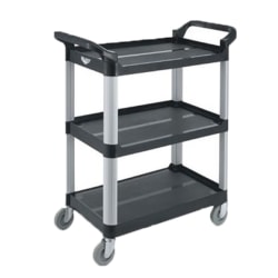 LUX Heavy-Duty Industrial Cart, 33-1/2inH x 32-1/4inW x 18inD, Black