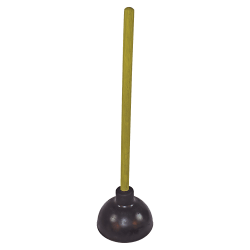 Genuine Joe Value Plus Plunger, 23in x 5 3/4in, Yellow