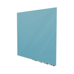 Ghent Aria Low Profile Glassboard, Magnetic, 48inH x 48inW, Square, Denim