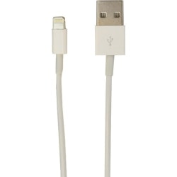 VisionTek Lightning to USB .25 Meter Cable White (M/M) - 9.8 in USB lightning cable for iPhone, iPad Air, iPad Mini, iPod - Data and Power