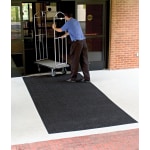 M+A Matting Brush Hog Floor Mat, 3ft x 5ft, Charcoal Brush