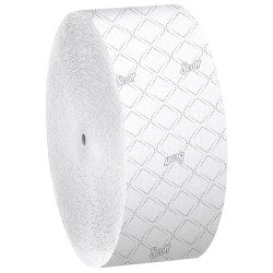 Scott Essential Jumbo Roll Coreless 2-Ply Toilet Paper, 1,150ft Per Roll, 65% Recycled, Pack Of 12 Rolls