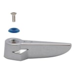 T&S Brass Cold Faucet Handle, 5/8inH x 1inW x 2-1/4inD, Silver