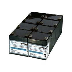 eReplacements - UPS battery (equivalent to: APC RBC43) - 1 x battery - lead acid - for P/N: SMT2200R2I-AR, SMT2200RM2UC, SMT3000R2I-AR, SMT3000RM2UC, SMT3000RMI2UC