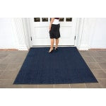 M+A Matting Brush Hog Floor Mat, 4ft x 10ft, Navy Brush