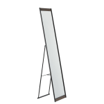 Adesso Albert Rectangle Floor Mirror, 60-1/4in x 13-7/16inW x 14-7/16inD, Black/Walnut