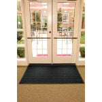 M+A Matting WaterHog Floor Mat, Max Herringbone, 3ft x 5ft, Black Smoke