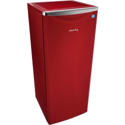 Danby 11 cu.ft. Contemporary Classic Apartment Size Refrigerator - 11 ftÃƒâ€šÃ‚Â³ - Reversible - 11 ftÃƒâ€šÃ‚Â³ Net Refrigerator Capacity - Red - Metal - Freestanding - LED Light