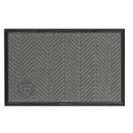 M+A Matting WaterHog Floor Mat, Max Herringbone, 3ft x 10ft, Gray Ash