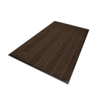 M+A Matting WaterHog Floor Mat, Max Herringbone, 3ft x 5ft, Chestnut Brown