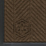 M+A Matting WaterHog Floor Mat, Max Herringbone, 4ft x 10ft, Chestnut Brown