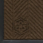 M+A Matting WaterHog Floor Mat, Max Herringbone, 6ft x 12ft, Chestnut Brown