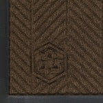 M+A Matting WaterHog Floor Mat, Max Herringbone, 6ft x 20ft, Chestnut Brown