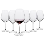 Table 12 Red Wine Glasses, 19.25 Oz, Clear, Set Of 6 Glass