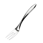 Hoffman Browne Eclipse Stainless-Steel Serving Forks, 3-Prong, 10in, Silver, Pack Of 48 Forks