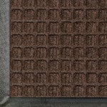 M+A Matting WaterHog Squares Classic Floor Mat, 3ft x 5ft, Dark Brown