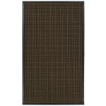 M+A Matting WaterHog Squares Classic Floor Mat, 3ft x 10ft, Dark Brown